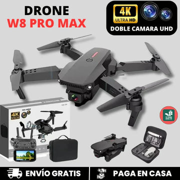 NUEVO DRONE  W8 PRO MAX 2025 CON INTELIGENCIA ARTIFICIAL - 2 BATERIAS ADICIONALES Y ESTUCHE DE REGALO